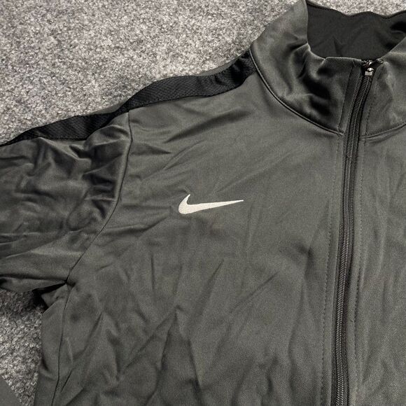 NIKE Jacket Women's Meium Full Zip Training Outdoor Swoosh Mock Collar Med - Picture 9 of 10